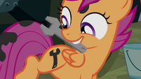 Scootaloo thinks she has a cutie mark.