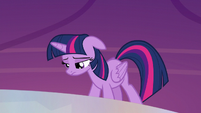 Twilight Sparkle looking ashamed S5E22