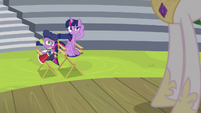 Twilight and Spike unable to hear Celestia S8E7