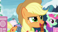 Applejack "in fact, I want three!" MLPBGE