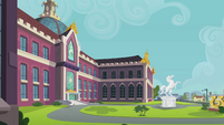 Canterlot High School exterior shot EG