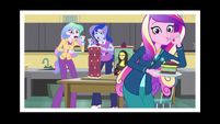 Celestia, Luna, and Cadance eating a cake EG3