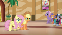 Fluttershy suggests helping Flim and Flam S6E20