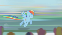 Rainbow Dash charging S1E03