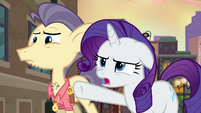 Rarity "look at the fire in her eyes!" S6E3