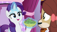 Rarity "talking with Brussels sprouts" S9E7
