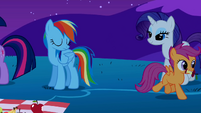 There goes Scootaloo.