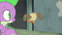 Spike and Owlowiscious see entrance closed S4E23