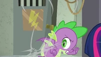 Spike pulls himself out of spider web S9E5.png (875 KB)