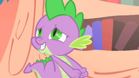 Spike trying to get Twilight's affection S1E24