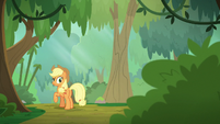 Applejack hears something in the bushes S8E23