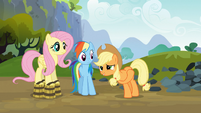 Applejack isn't a very good actress.