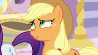 Applejack unable to find the right words S7E9