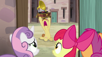 Feather Bangs serenading Sugar Belle outside her door S7E8