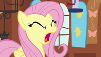 Fluttershy screaming "everypony, stop!" S7E5