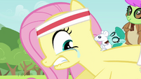 Fluttershy trying not to cry S2E22