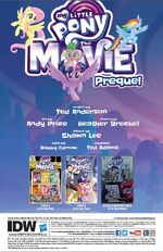 MLP The Movie Prequel issue 3 credits page