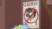 Mrs. Trotsworth puts up anti-Dr. Caballeron poster S7E18