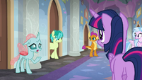 Ocellus and Sandbar come out of their rooms S8E16