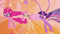 Pinkie Pie, Fluttershy, and Twilight as Breezies S4E16