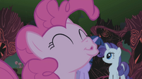 Pinkie Pie, who banished fear by giggling in the face of danger...