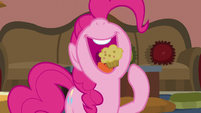 Pinkie Pie eating a mini muffin S7E18