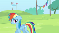 Rainbow looks behind her S4E10