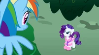 "Rainbow Dash! How dare you strand my poor Opal in a tree!"
