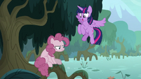 Twilight Sparkle finds fake Pinkie Pie S8E13