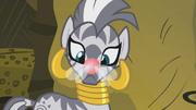 Zecora parasprite on my nose S1E10