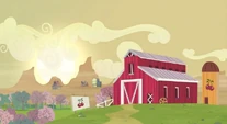 Cherry Hill Ranch at sunrise S2E14.png (181 KB) Cherry Hill Ranch, exterior view