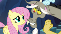 Discord and Fluttershy, we're still on for tea later, Fluttershy S4E25