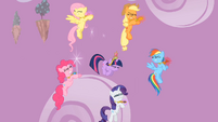 Twilight teleports into the middle of the group.