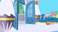 Opening door sends Spike flying S1E01