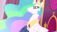 Princess Celestia looks down at Sunset Shimmer EGFF