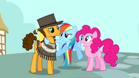 Rainbow Dash with Pinkie and Cheese Sandwich S4E12