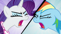 Rarity and Rainbow "not friends anymore!" S8E17