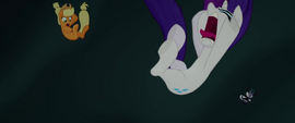 Rarity screaming as she falls out of the sky MLPTM