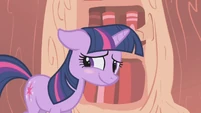 Twilight blushing.