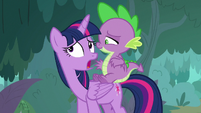 Twilight rolls her eyes at Spike again S8E11