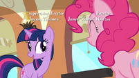 Twilight thanks Pinkie for inviting S2E24