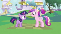 Young Cadance with filly Twilight S2E25