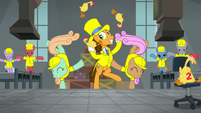 Cheese juggles with dancing factory mares S9E14