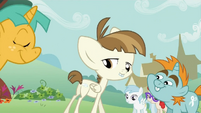 Featherweight shows off his cutie mark S2E23