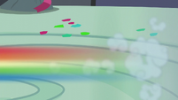 Rainbow Dash speeds off-screen S6E7