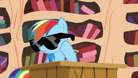 Rainbow wearing sunglasses S4E21