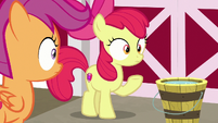 Apple Bloom and Scootaloo feel the ground shake S9E23