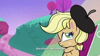 Applejack looking at her black beret PLS1E3b.png (594 KB)