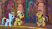 Daring Do approaches the Alicorn door S6E13