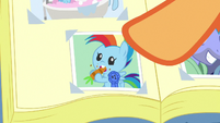 Photo of Baby Rainbow Dash eating a carrot S7E7